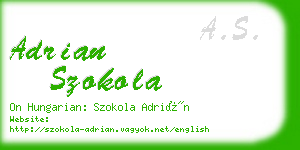 adrian szokola business card